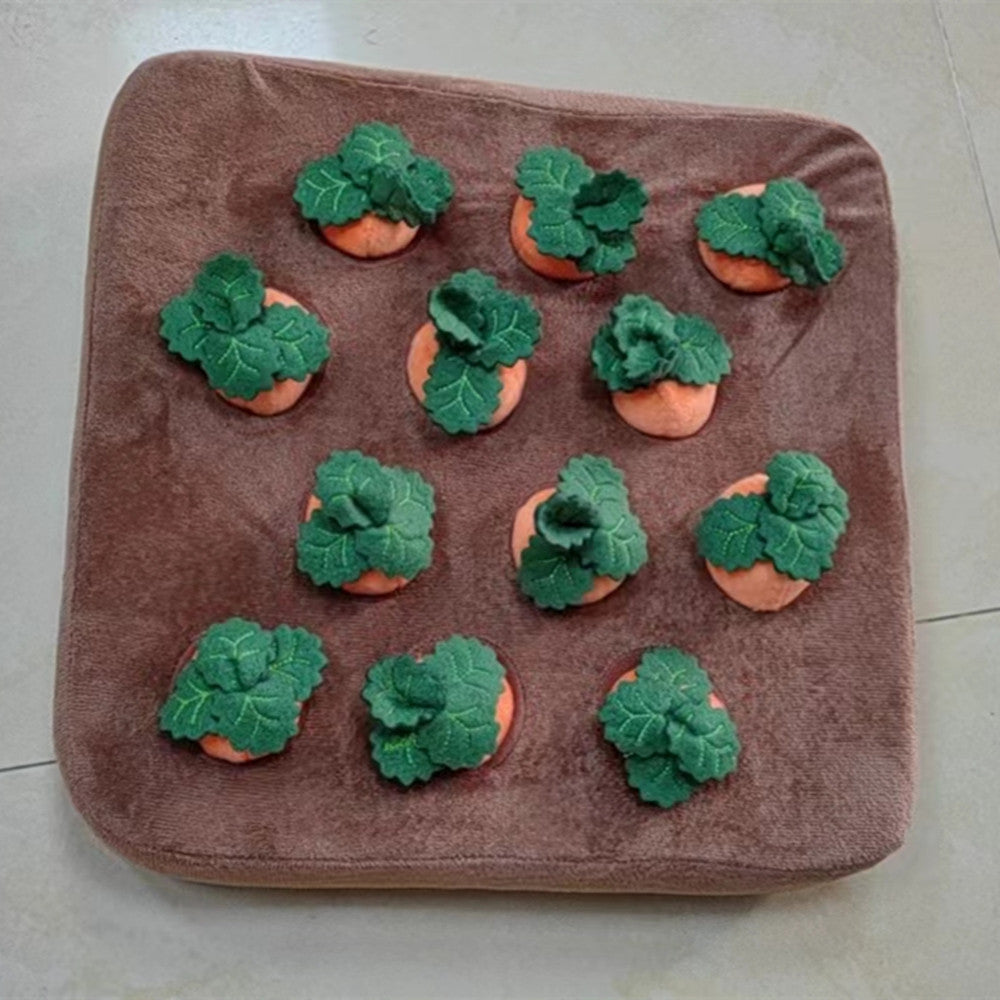 Interactive Carrot Patch Snuffle Mat for Dogs