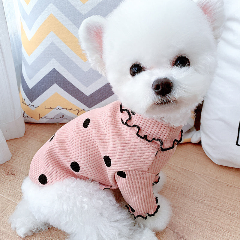 Cozy Cotton Turtleneck for Small Dogs