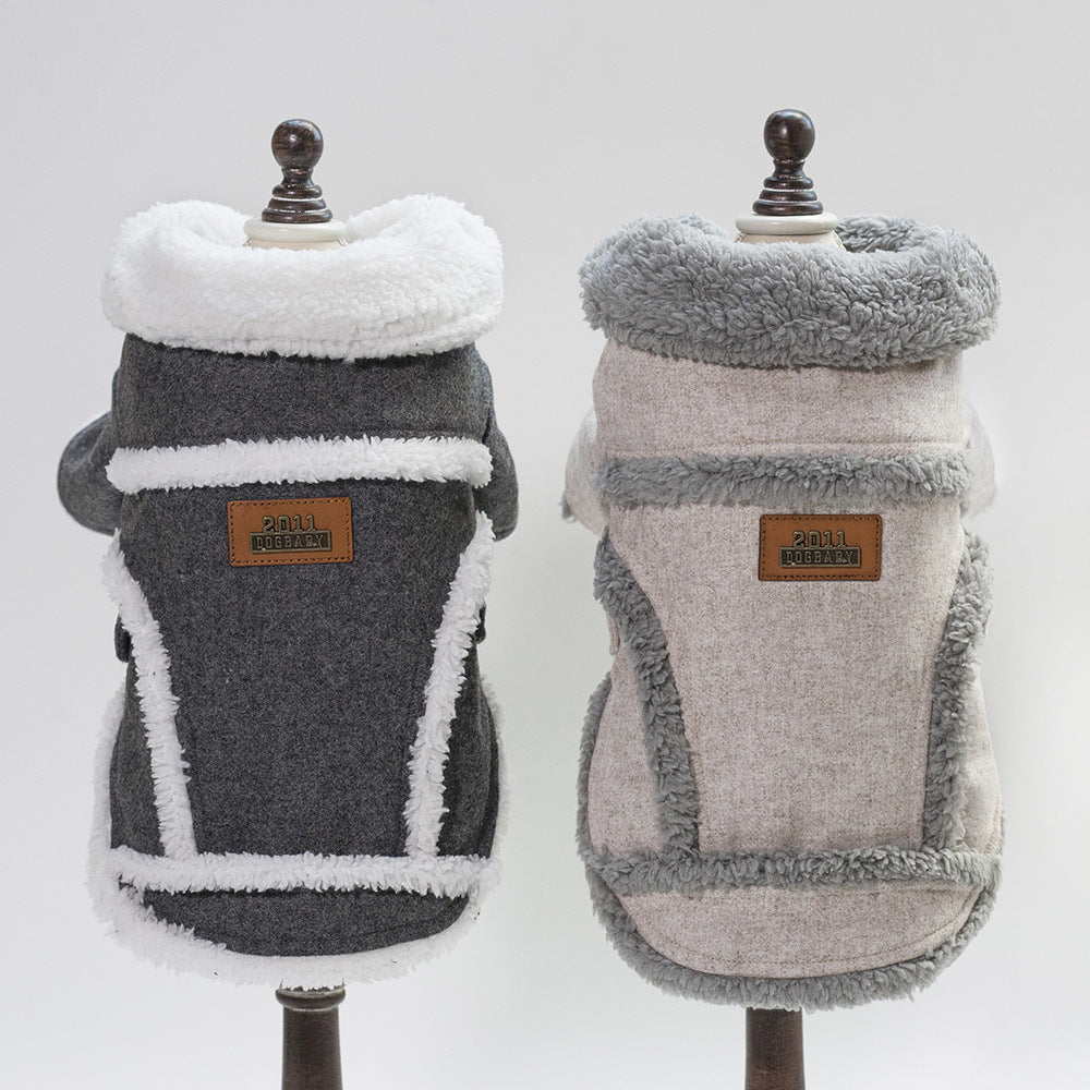 Plush Velvet Winter Coat for Small Dogs & Cats