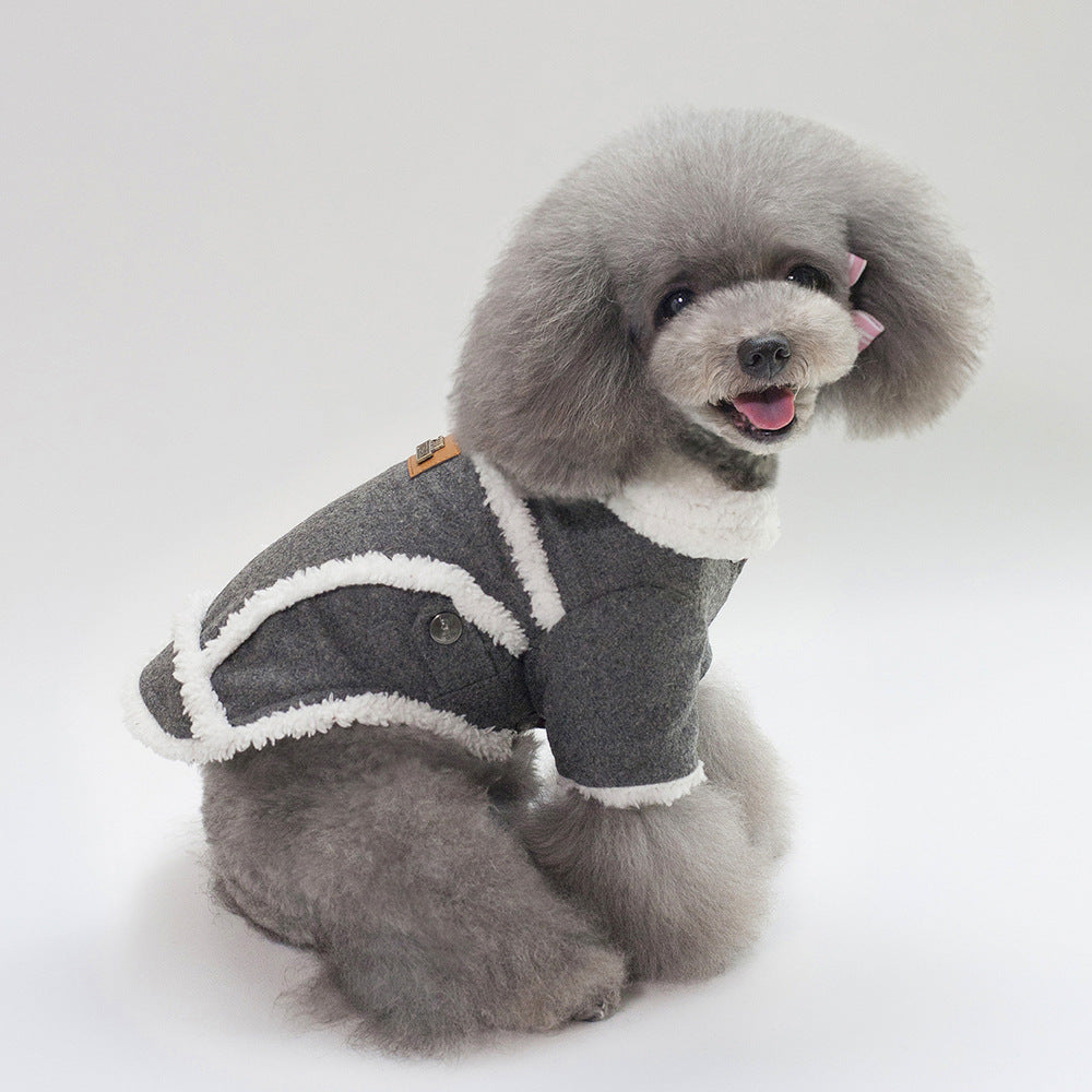Plush Velvet Winter Coat for Small Dogs & Cats