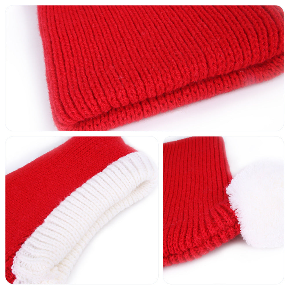 Festive Christmas Knit Hat for Dogs