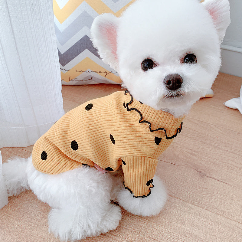 Cozy Cotton Turtleneck for Small Dogs