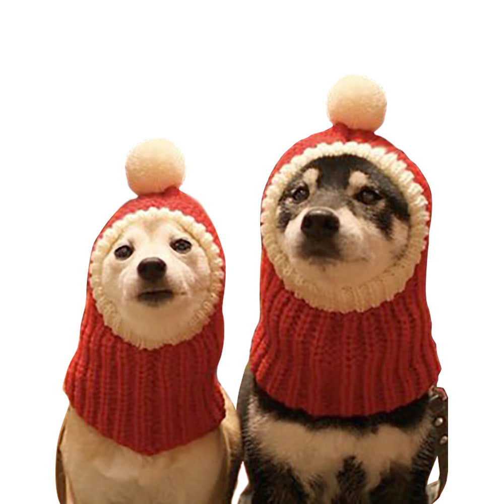 Festive Christmas Knit Hat for Dogs
