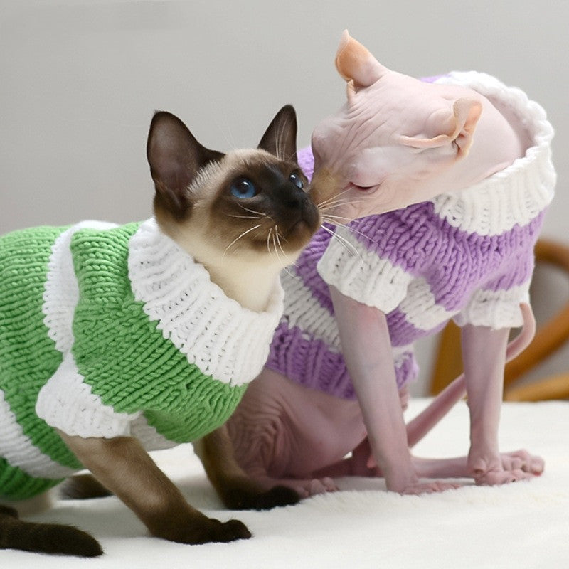 Soft Knit Sweater for Hairless Cats (Sphynx)