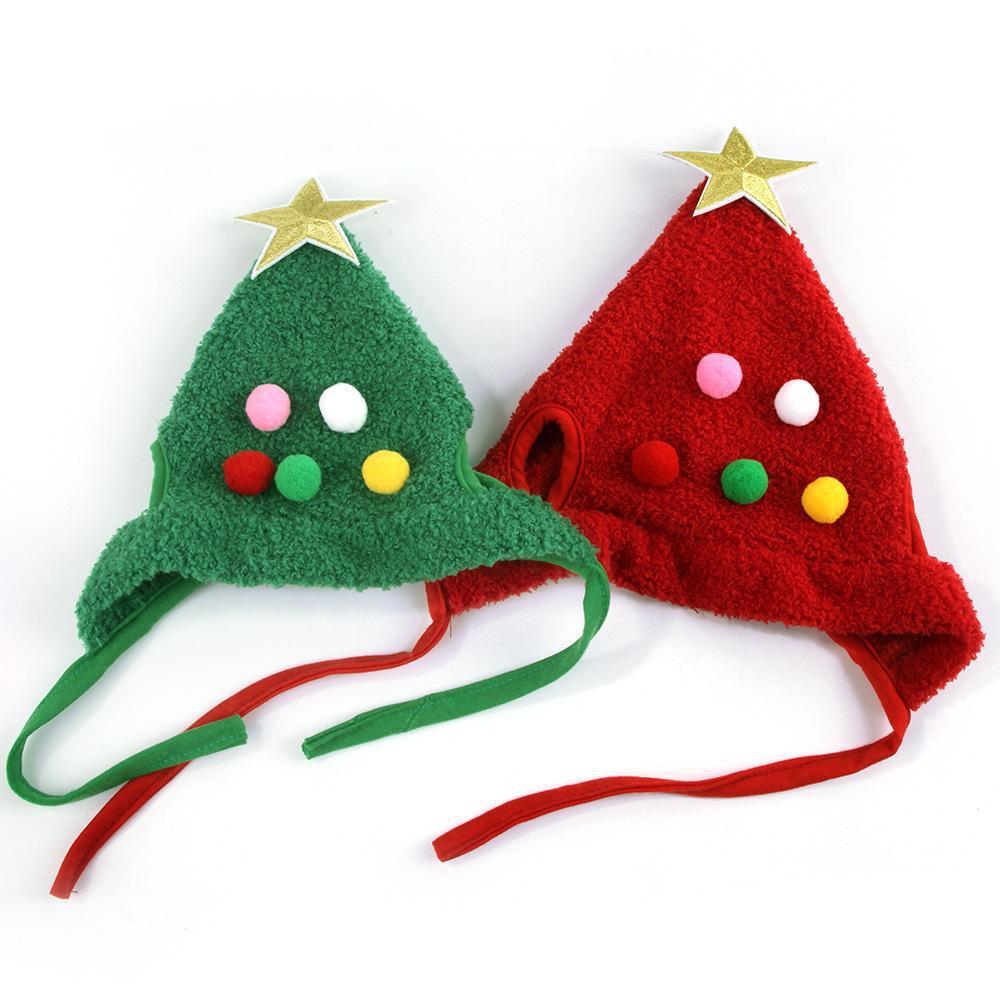 Festive Christmas Tree Pet Hat