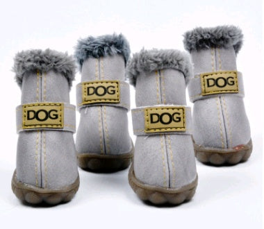 Waterproof & Non-Slip Dog Snow Boots