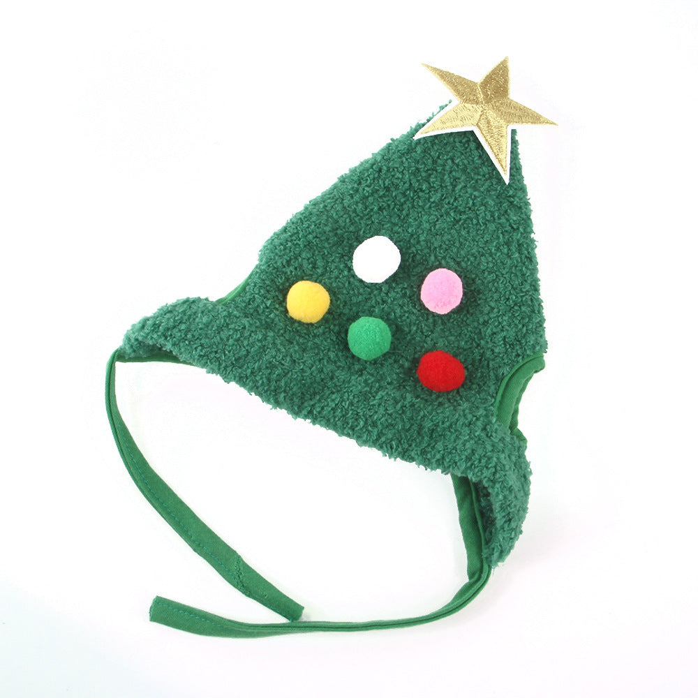Festive Christmas Tree Pet Hat