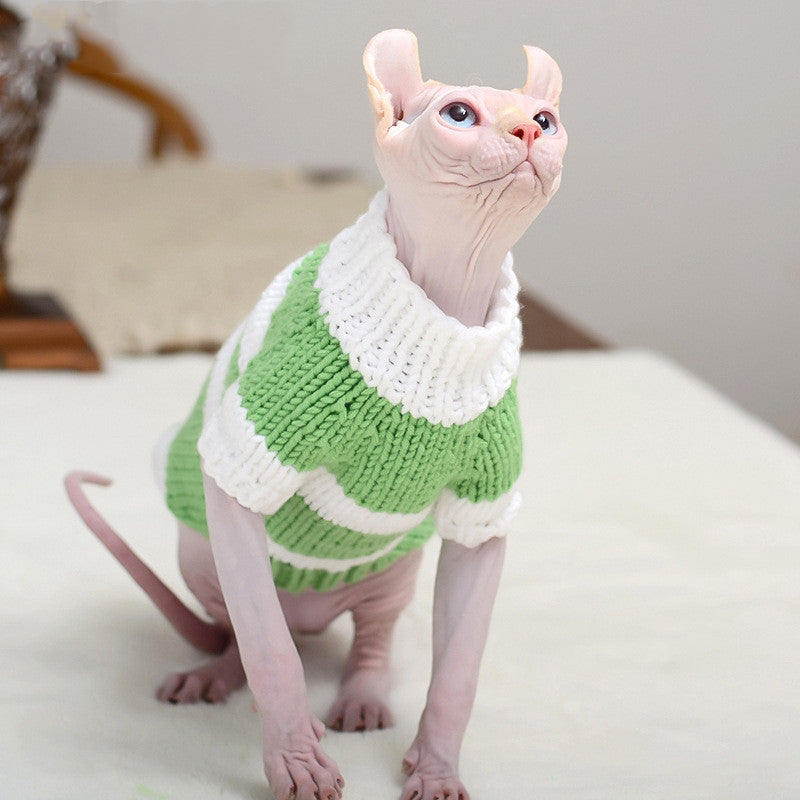 Soft Knit Sweater for Hairless Cats (Sphynx)