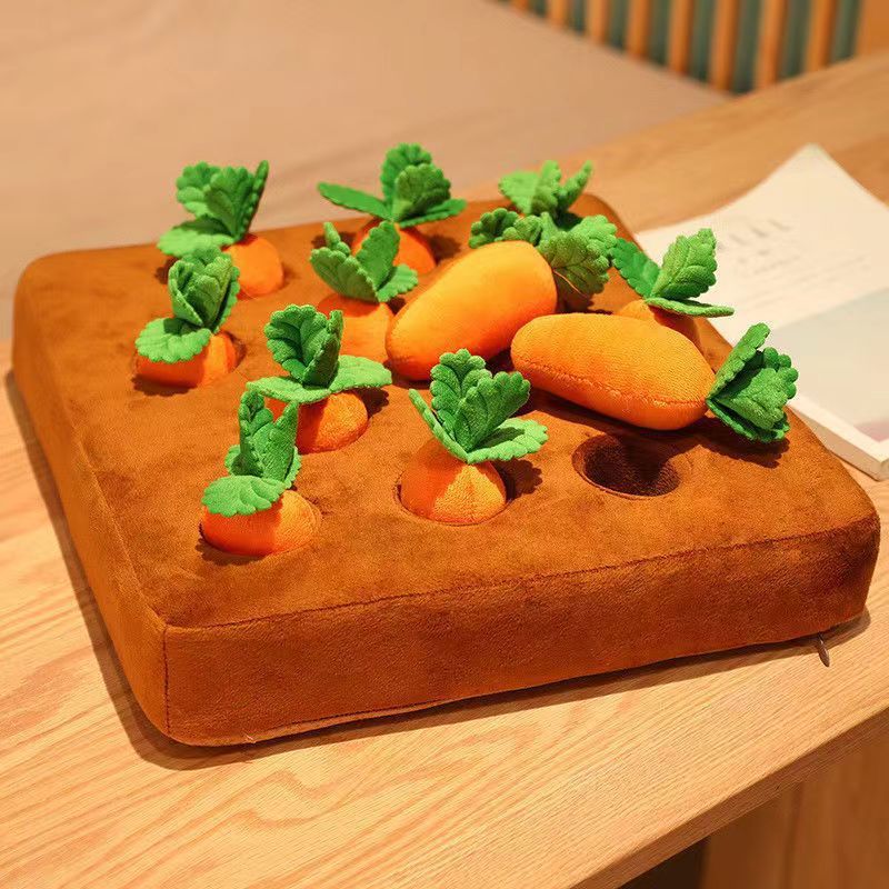 Interactive Carrot Patch Snuffle Mat for Dogs