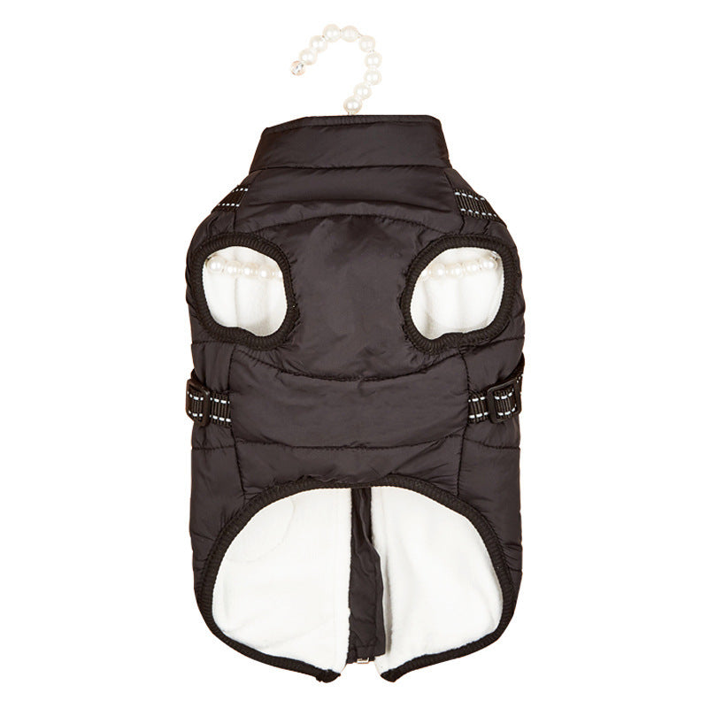 Padded Winter Dog Vest with Fleece Lining
