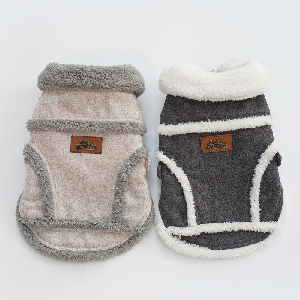 Plush Velvet Winter Coat for Small Dogs & Cats
