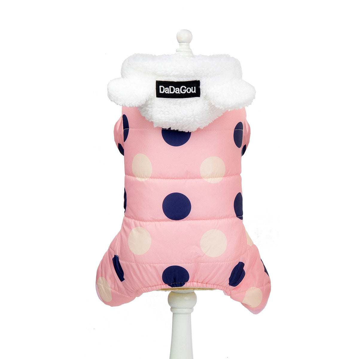 Cozy Polka Dot Four-Leg Pet Pajamas