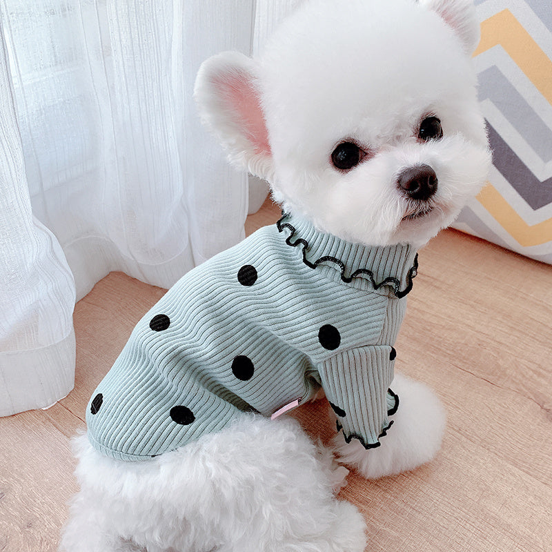 Cozy Cotton Turtleneck for Small Dogs