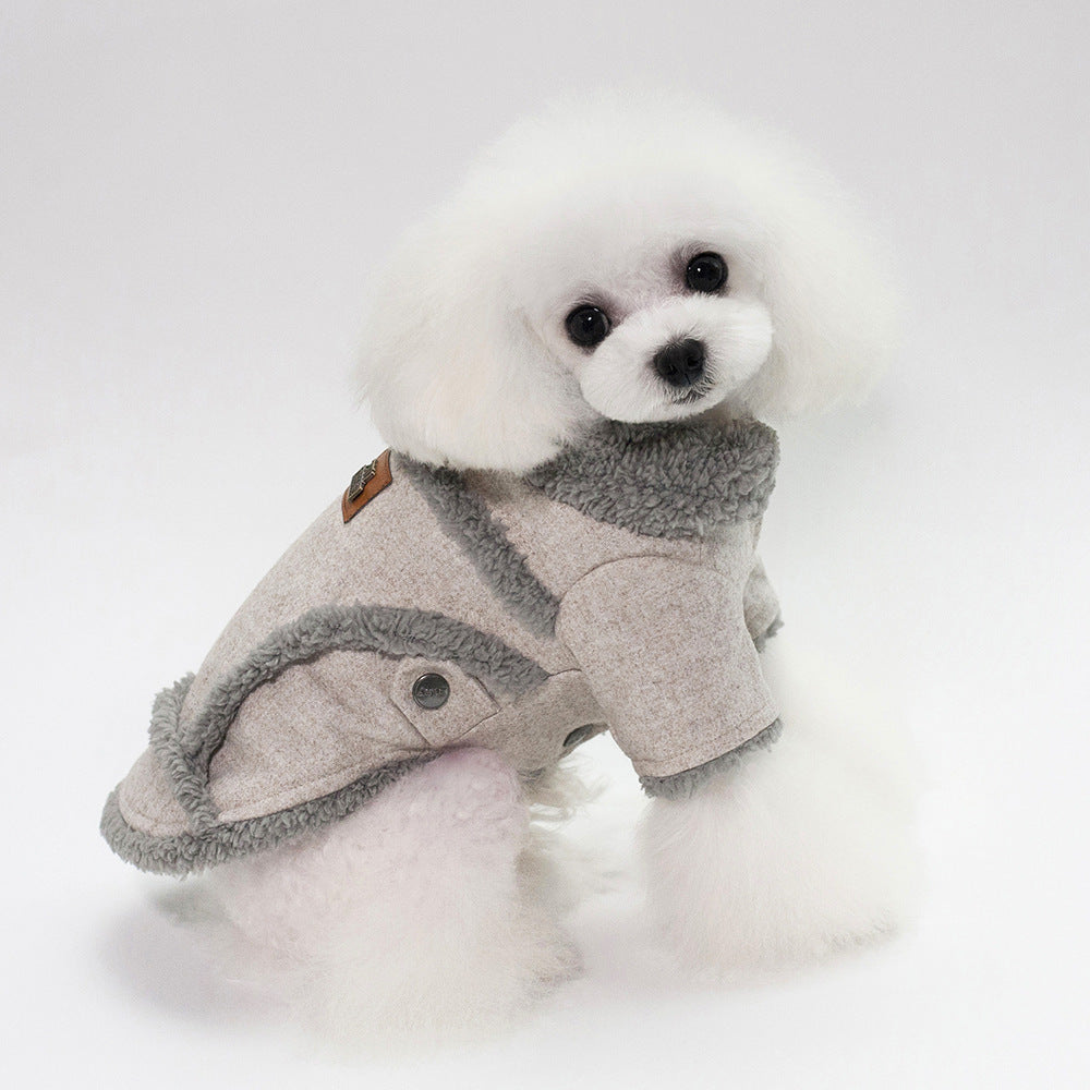 Plush Velvet Winter Coat for Small Dogs & Cats