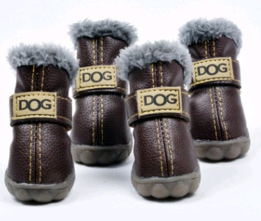 Waterproof & Non-Slip Dog Snow Boots