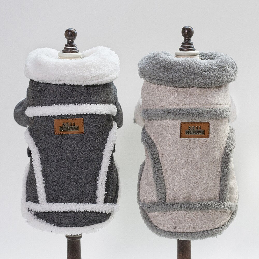Plush Velvet Winter Coat for Small Dogs & Cats