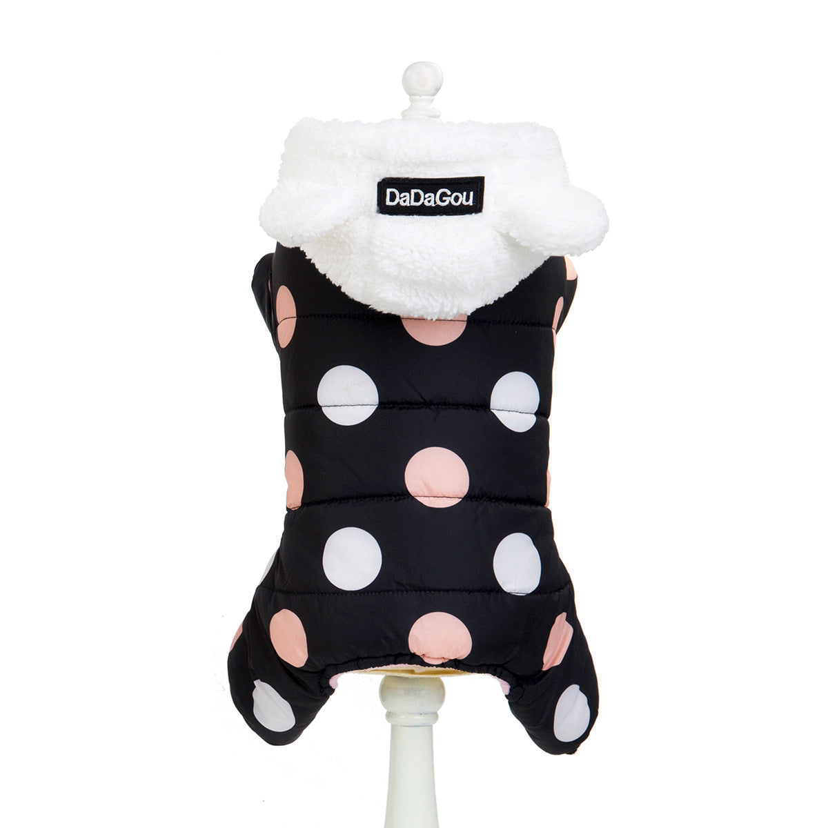 Cozy Polka Dot Four-Leg Pet Pajamas