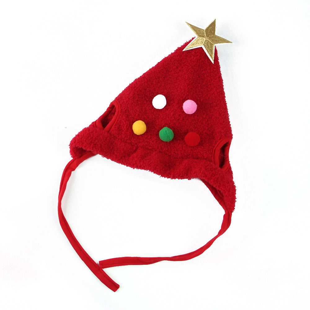 Festive Christmas Tree Pet Hat