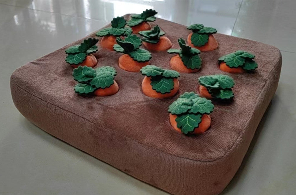 Interactive Carrot Patch Snuffle Mat for Dogs