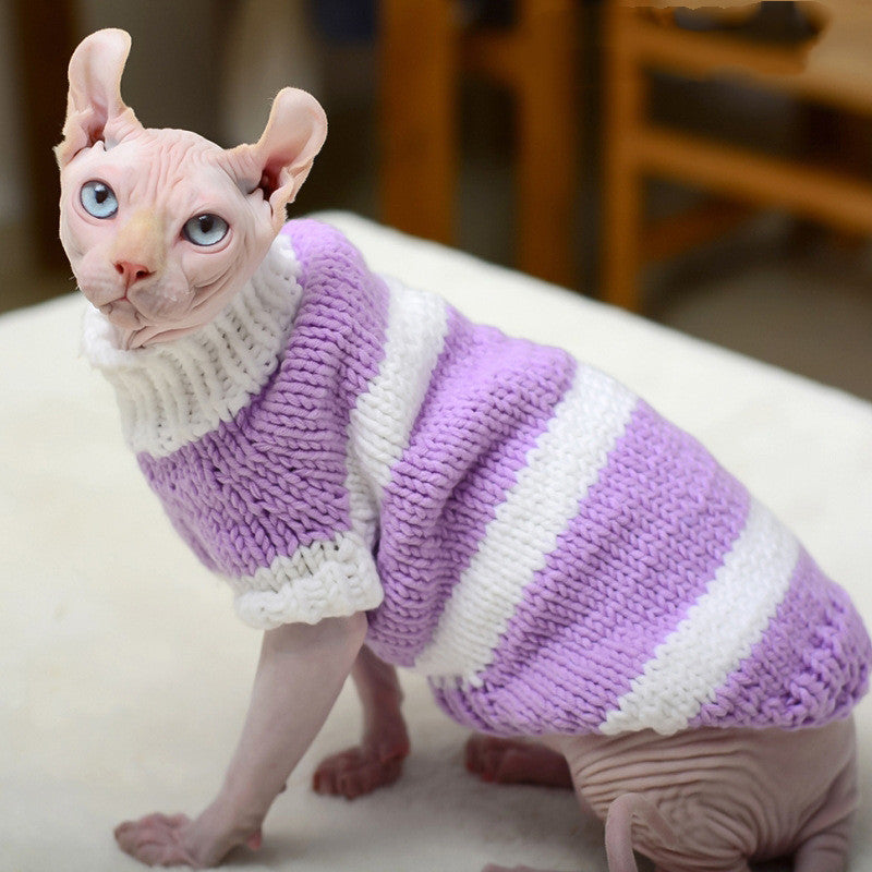 Soft Knit Sweater for Hairless Cats (Sphynx)