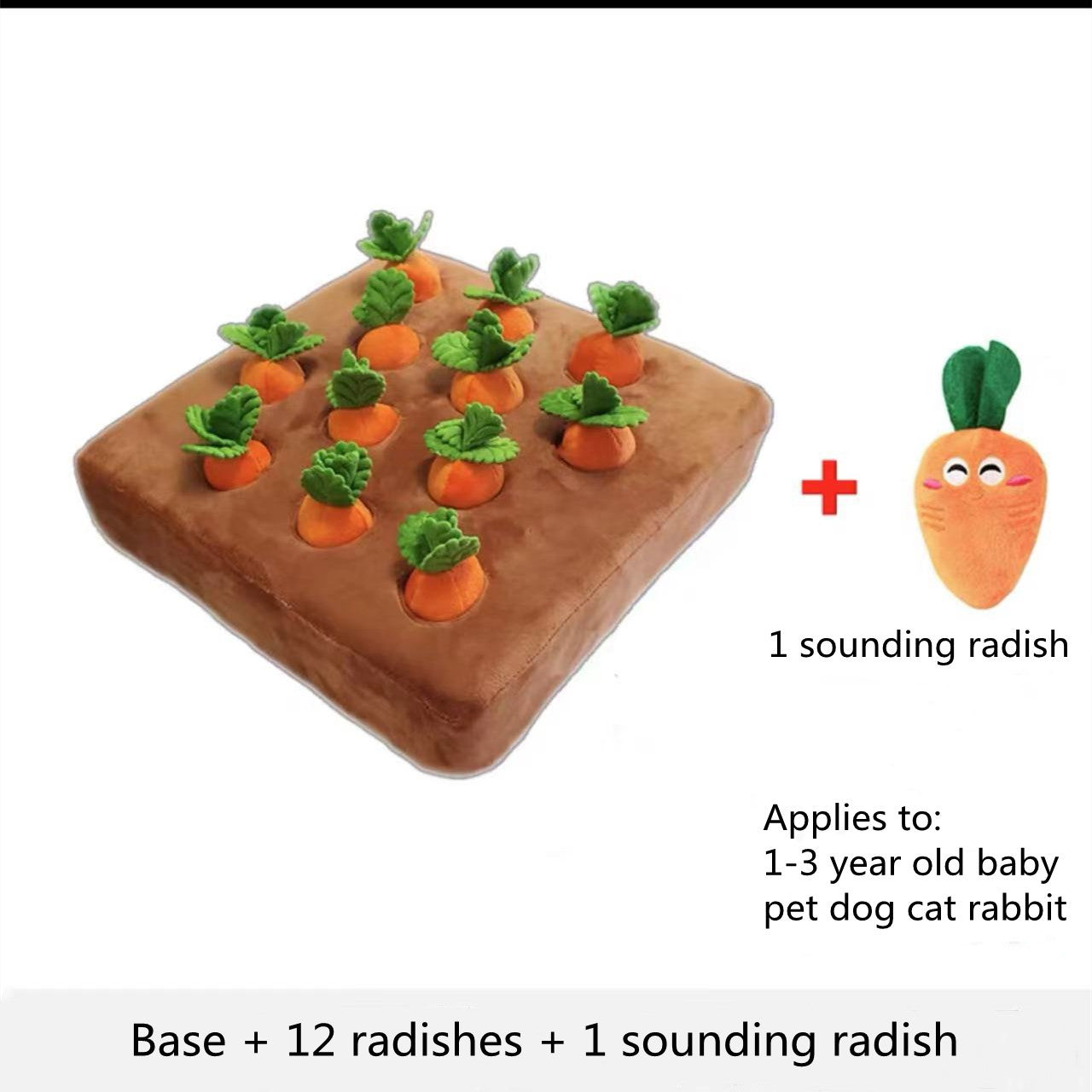 Interactive Carrot Patch Snuffle Mat for Dogs