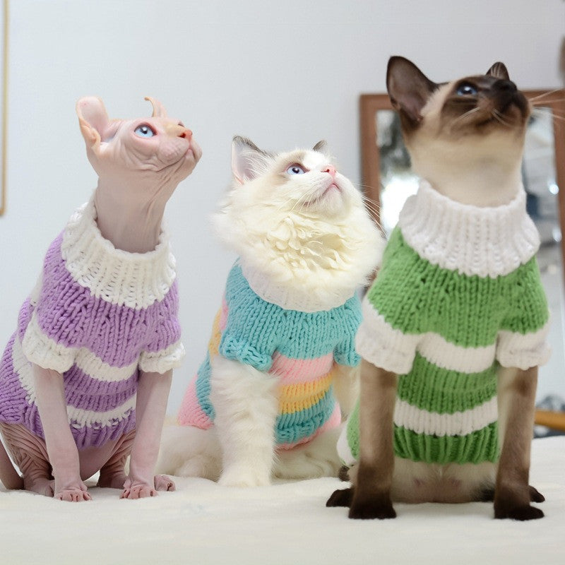 Soft Knit Sweater for Hairless Cats (Sphynx)