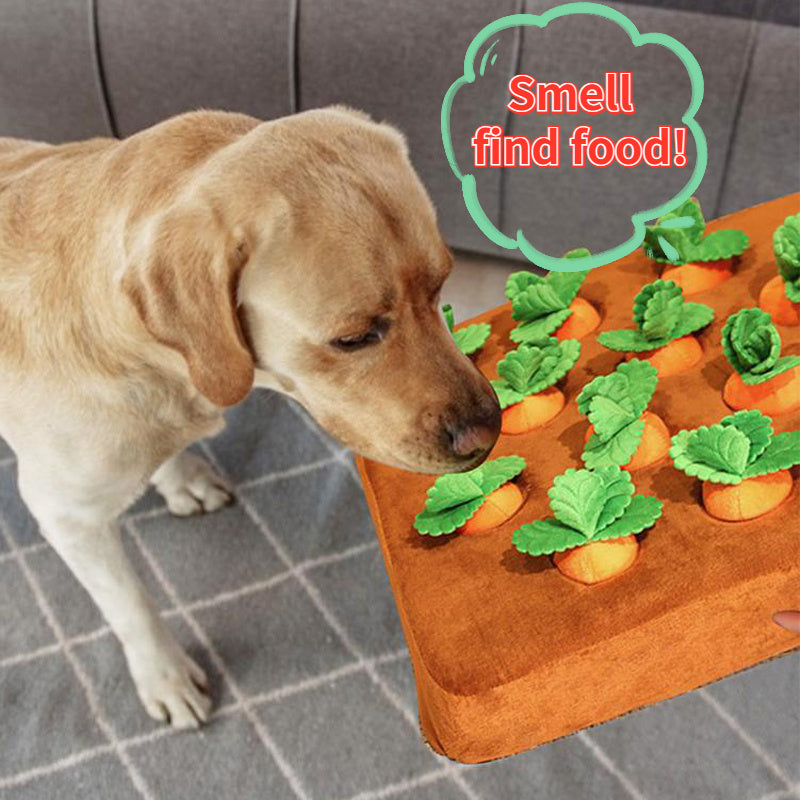 Interactive Carrot Patch Snuffle Mat for Dogs